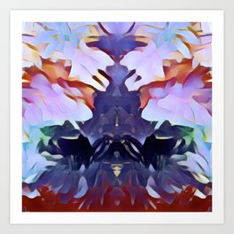 Lilac Alignment Abstract Design Art Print