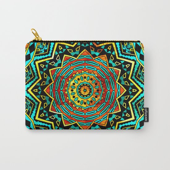 Copper Mandala Carry-All Pouch