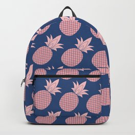 Pineapple Pattern (Navy / Pink) Backpack