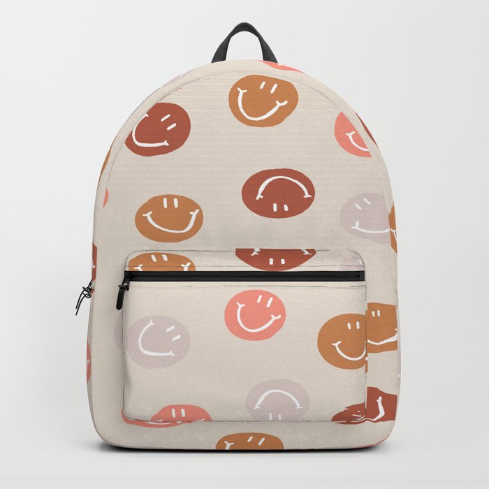 Be Happy! Pink & Orange Backpack