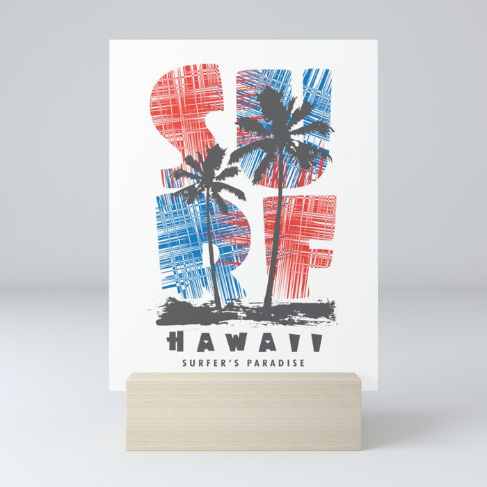 Hawaii surf paradise Mini Art Print