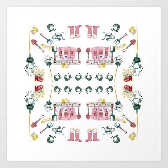 A Garden Plan Art Print