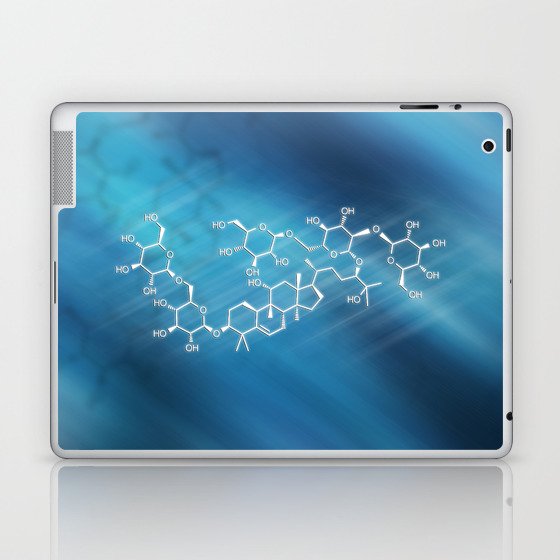 Mogroside Structural chemical formula (Monk Fruit Sweetener) Laptop & iPad Skin