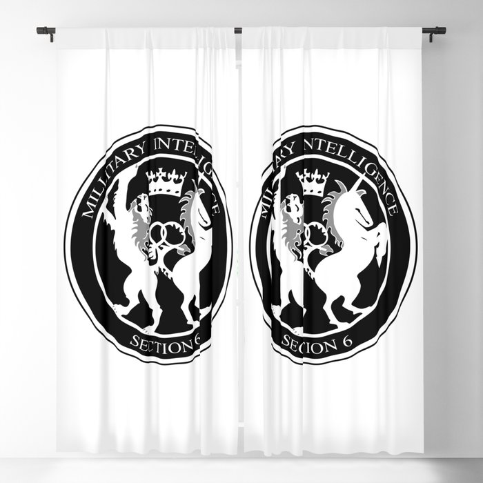 MI6 Logo (Millitary Intelligence Section 6) Blackout Curtain