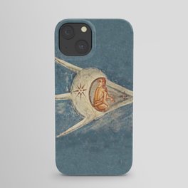 UFOs in Ancient Art. Fresco detail Crucifixion of Jesus. Decani Monastery Serbia. iPhone Case