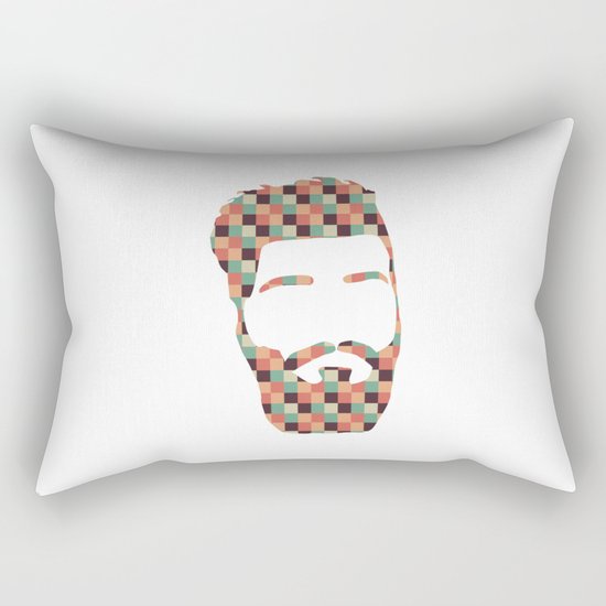 Hipster beard Rectangular Pillow