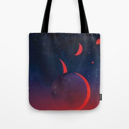 Planet Hop from TRAPPIST-1e Planet, 40 Light Years Away from Earth NASA Space Travel Poster Tote Bag