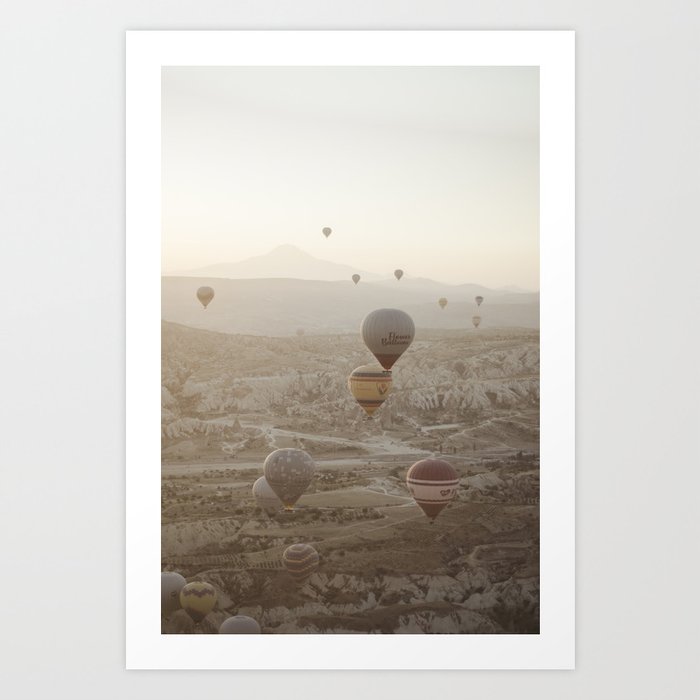 Hot Air Balloons Cappadocia Art Print