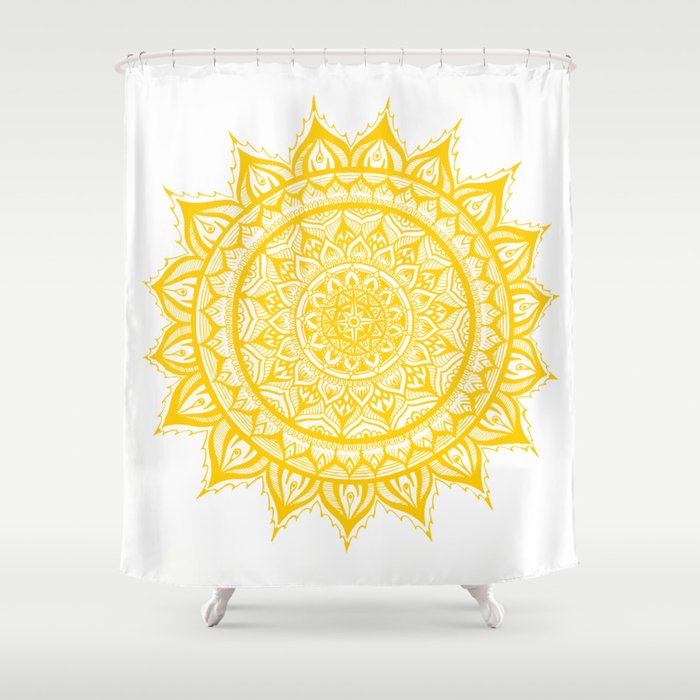 Sunflower Yellow Shower Curtain By, Gabriella Shower Curtain