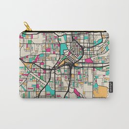 Colorful City Maps: Atlanta, Georgia Carry-All Pouch