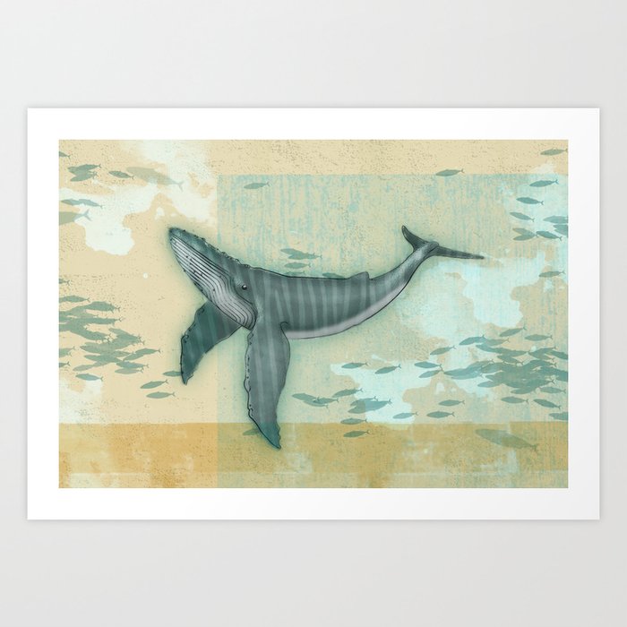 rhythm of the whale Art Print
