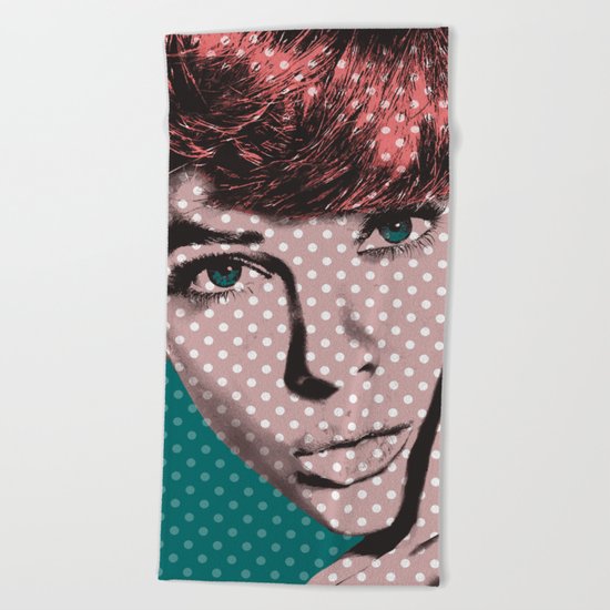 Woman 2 Beach Towel