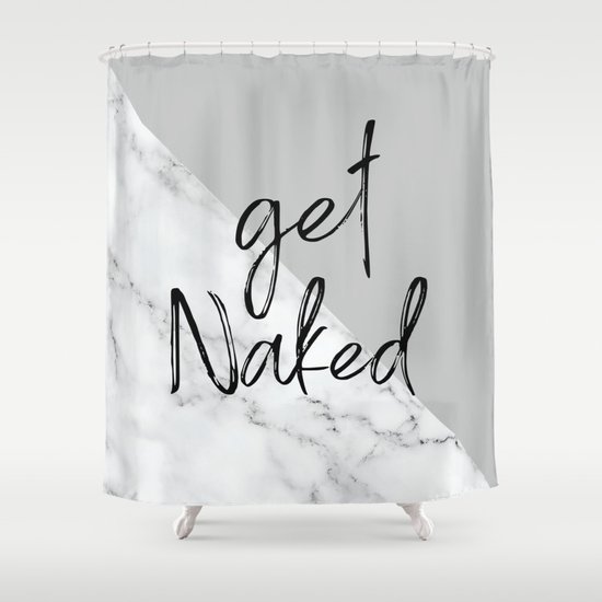 Get Funny Bathroom Prints Marble Gray Shower Curtain By Get Funny Bathroom Prints