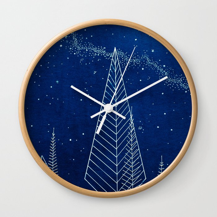 Celestial Trees Wall Clock