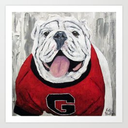 UGA Bulldog Art Print
