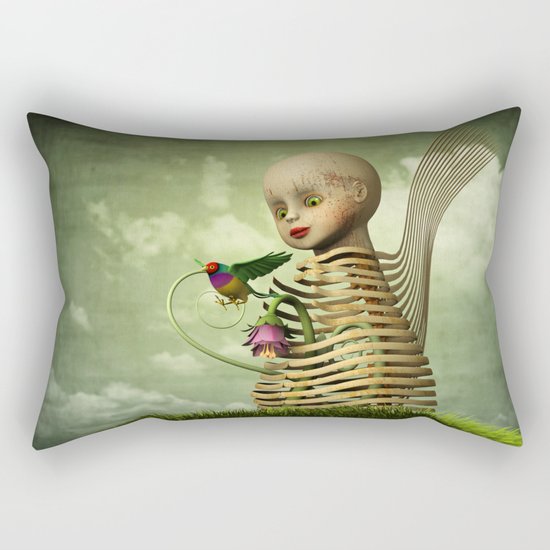 The Open Cage Rectangular Pillow
