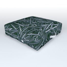 Nails Outdoor Floor Cushion | Spike, Photo, Abstract, Nails, Color, Macro, Metal, Pattern, Closeup, Harp 
