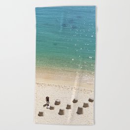 Good memories at the beach Beach Towel