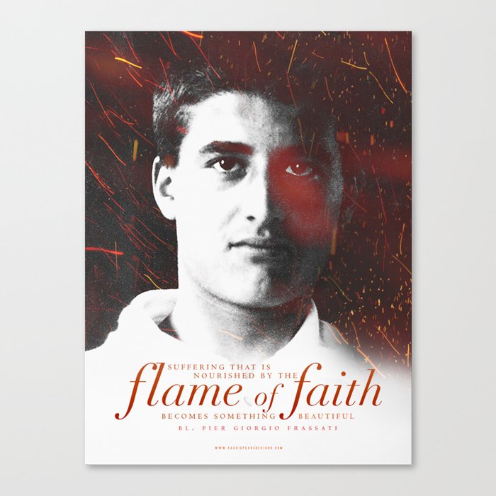 Frassati "Flame of Faith" Canvas Print