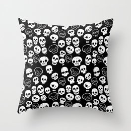 A Lot Of Skulls Throw Pillow