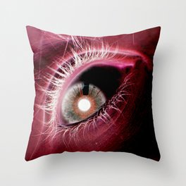 Scarlet Eye Throw Pillow