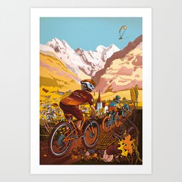 Bike world Art Print