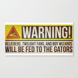 Fed to the Gators Canvas Print