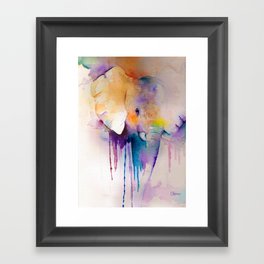baby elephant Framed Art Print