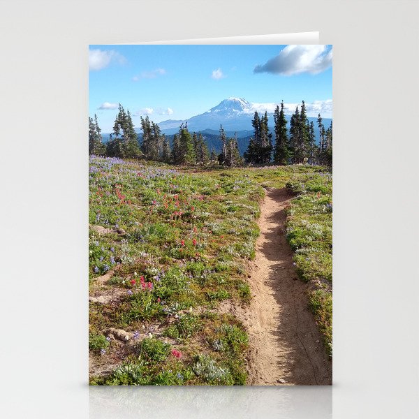 Mountain trail Stationery Cards