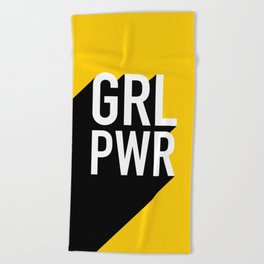 GRL PWR - Girl Power Beach Towel