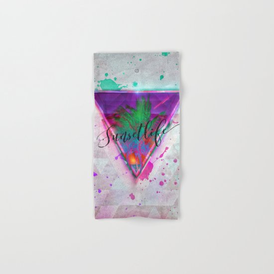 Sunset Life Hand & Bath Towel