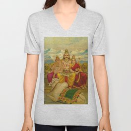 Shankar by Raja Ravi Varma V Neck T Shirt