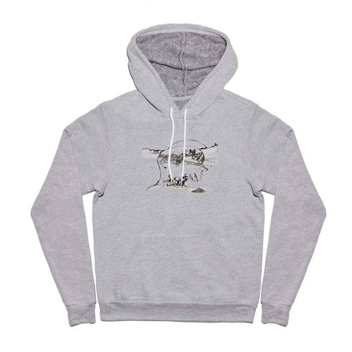 A Voyage (Black and White) Hoody