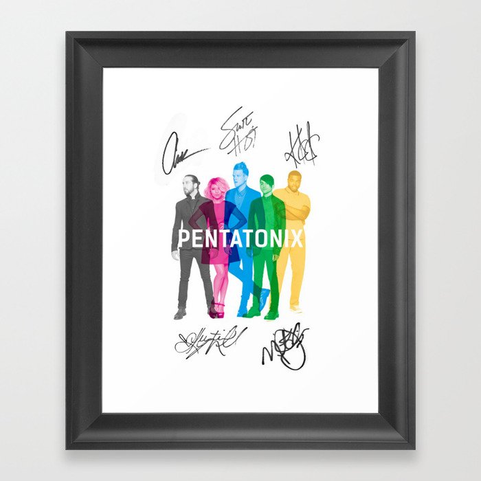 Signed Pentatonix Framed Art Print