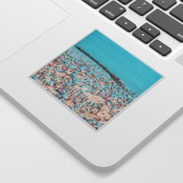 Blue Summer Beach Sticker