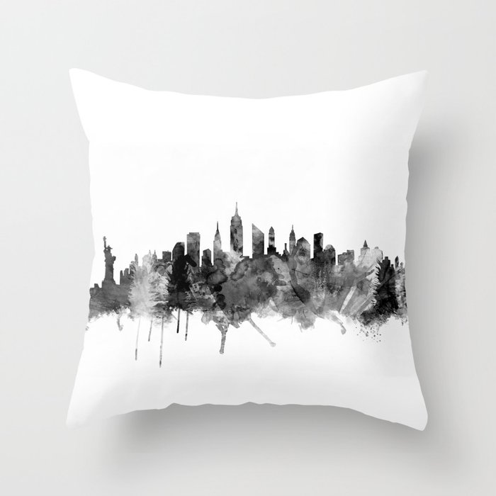 New York City Skyline Throw Pillow