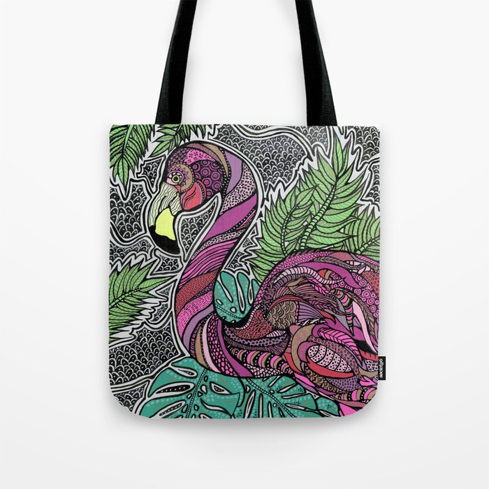 Hot Pink Flamingo Tote Bag