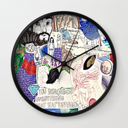 Collage 46 Wall Clock