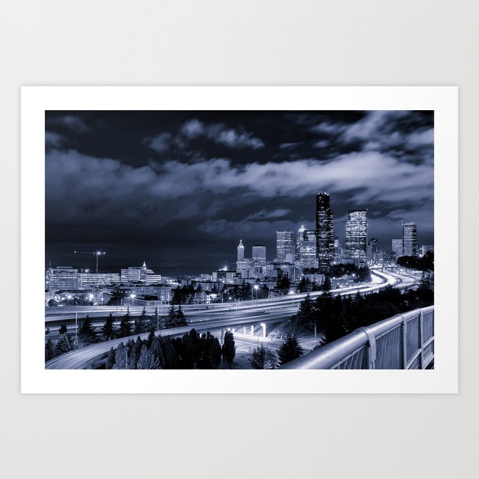 Downtown Seattle Skyline Art Print by Tanya Harrison Photography | Society6