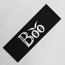 BOO Spooky Halloween Scary Eyes Yoga Mat