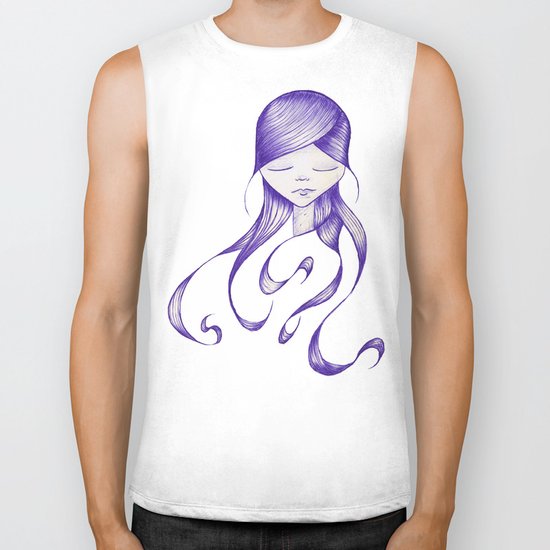 Feeling Blue Biker Tank