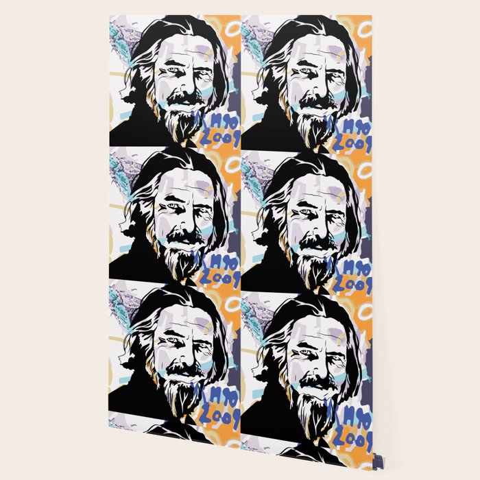 Alan Watts Berlin Wall Wallpaper By Milkbutterfly Society6