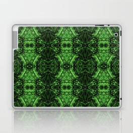 Liquid Light Series 32 ~ Green Abstract Fractal Pattern Laptop Skin