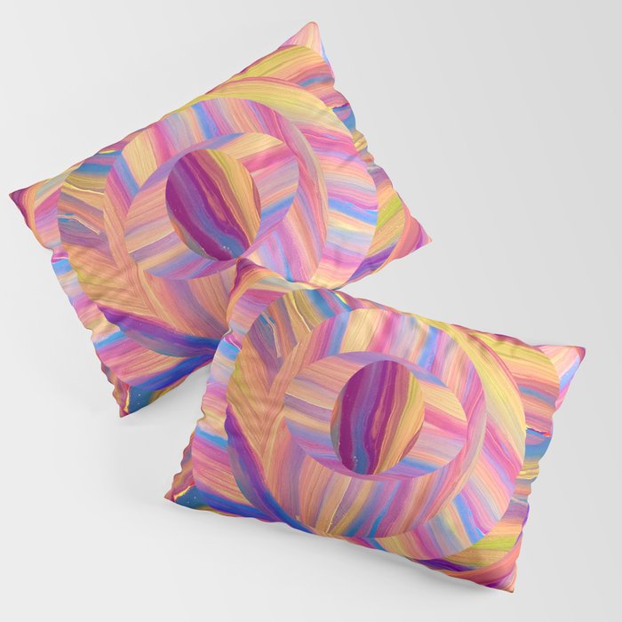 Colorful World Light Pink Pillow Sham