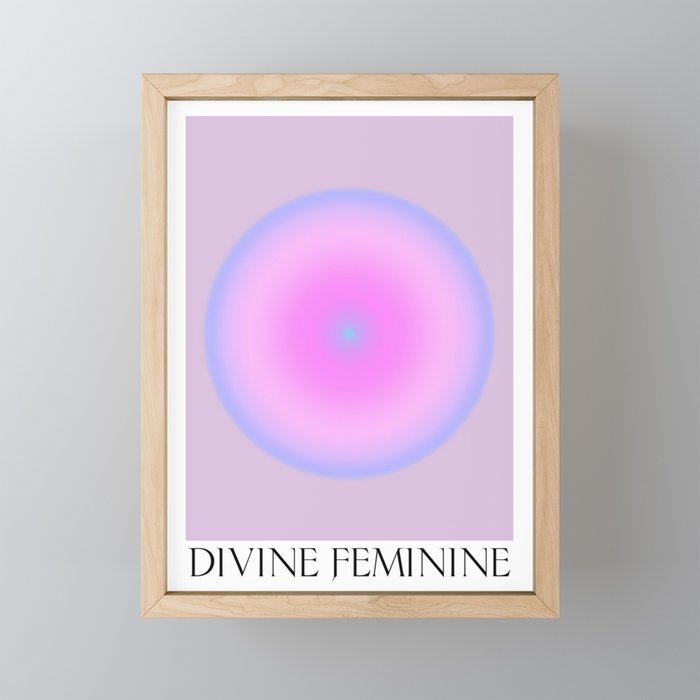 Divine Feminine Spiritual Gradient Art Print Framed Mini Art Print