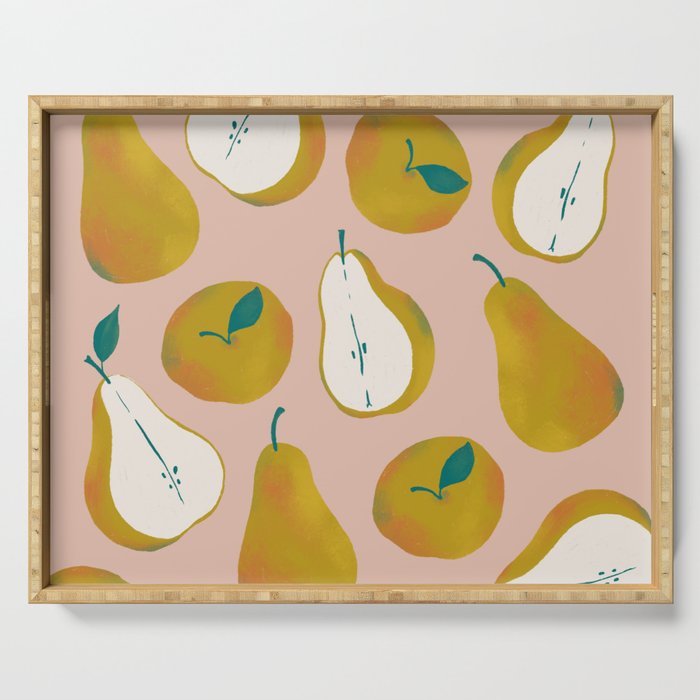 Pear Pattern Serving Tray