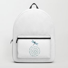 Witches rule of Three and dragonfly Backpack | Digital, Wiccanrede, Dragonfly, Wiccan, Animal, Drawing, Colored Pencil, Pagan, Witch, Ink Pen 