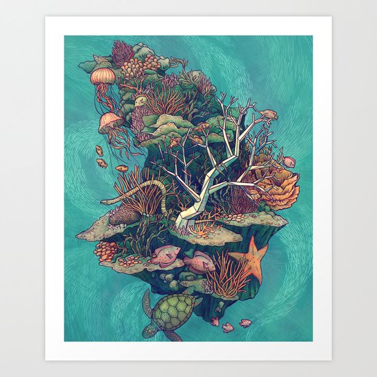 Coral Communities Art Print