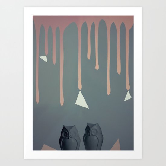 Owl Abstraction Art Print