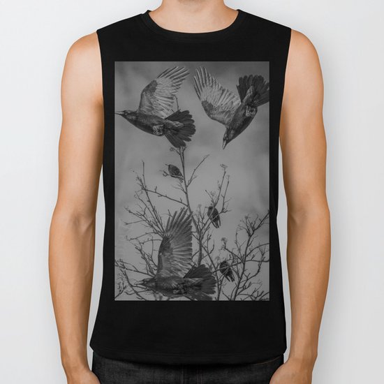 Krummar (raven) Biker Tank